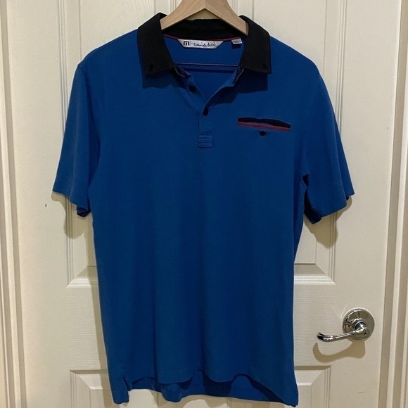 Travis Mathew- Blue Polo Shirt- Medium - Picture 1 of 10